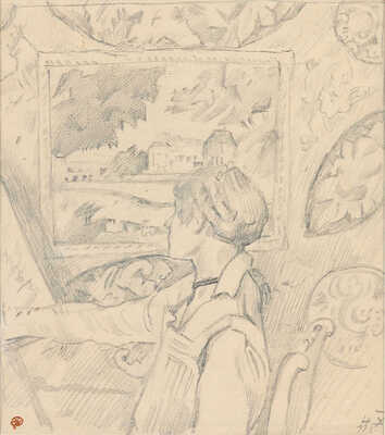 Добужинский Мстислав Валерианович. Мадам Коровина